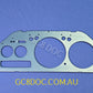 Replica Speedometer Window Plate / Bezel / Fascia For Subaru Impreza 97-00 GC8 GF8 GM8 OEM P/N 85029FA600 85029FA580