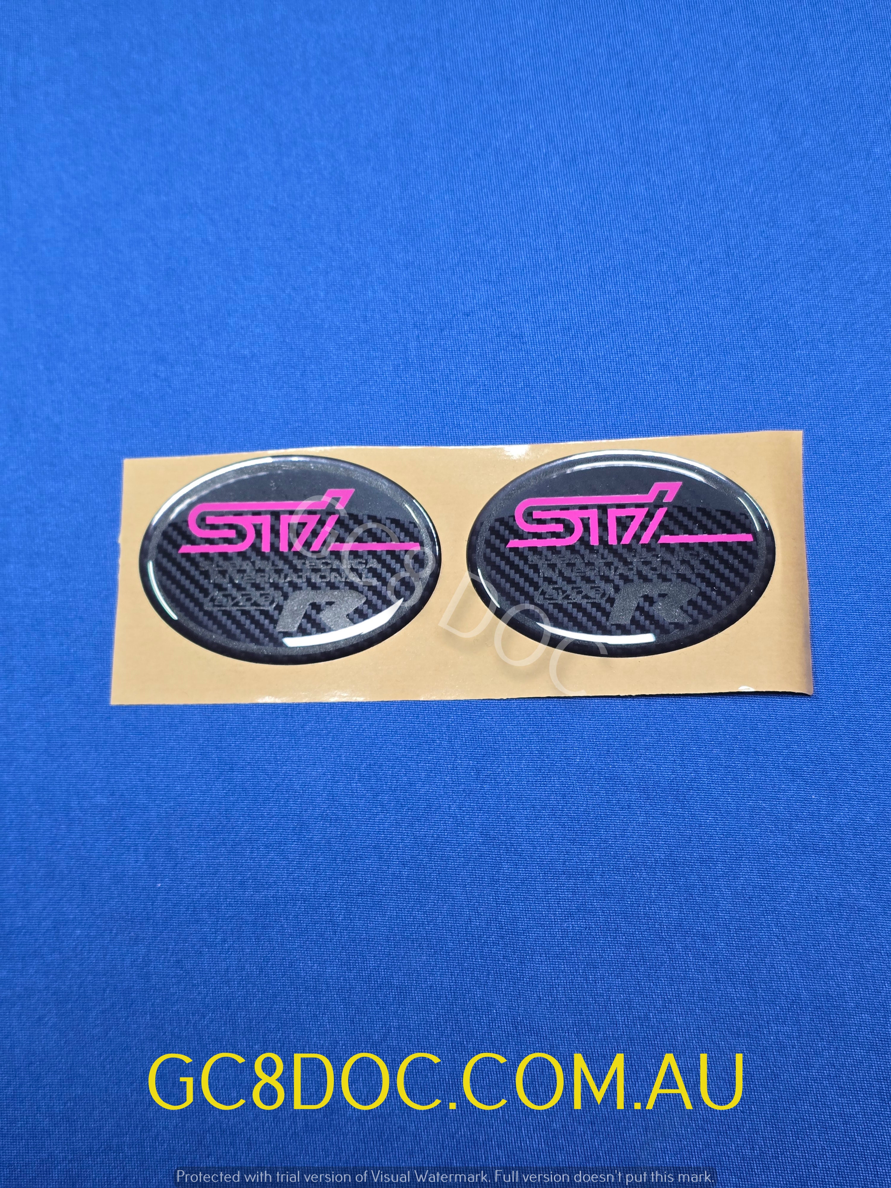 WRX Type R STI Replica OEM GC8 Type R Quarter Panel Domed Badges - 2x Styles - Pair OEM P/N ST9100055010
