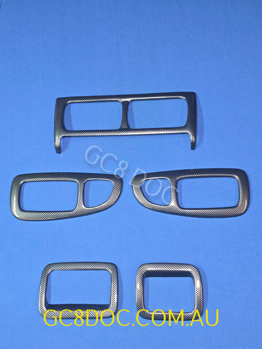 Subaru Impreza 98-00 RHD Carbon Fibre Overlays Kit (Hydrodipped)