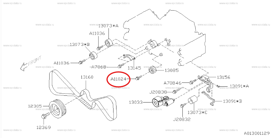 Subaru Bolt Idler No 2 800110240