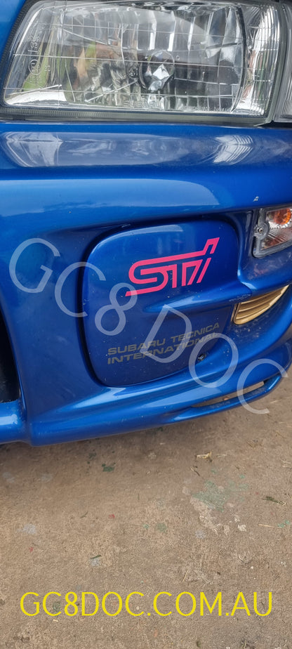 Subaru GC8/GF8 WRX STI 22B Fog Light Decals (pair)