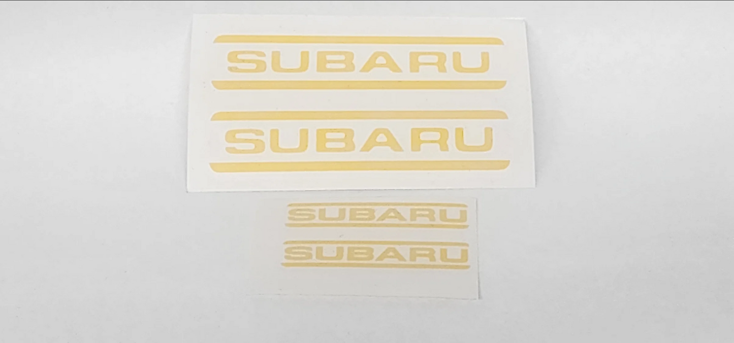 Subaru GC8/GF8 and GD 4-pot and 2-pot brake caliper decals