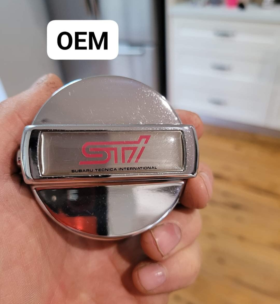 Replica STI Fuel Cap Cover For Subaru Impreza 92-00