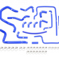 Samco Coolant Hose Kit For Subaru Impreza 96-00 GC8 GF8 GM8 WRX STI