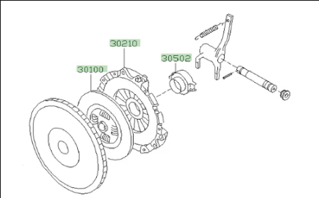 RCM / Subaru OE Standard Replacement Clutch Kit For Subaru Impreza 5 Speed  92-15