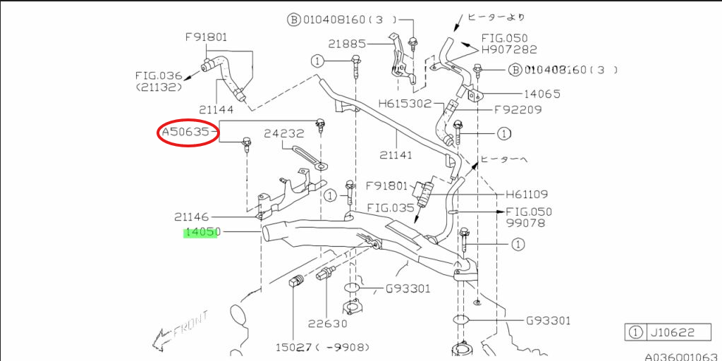 Subaru Bolt & Washer Assembly 800506350