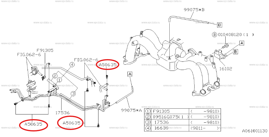 Subaru Bolt & Washer Assembly 800506350