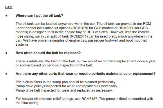RCM 4 Stage Dry Sump System EJ20/22/25