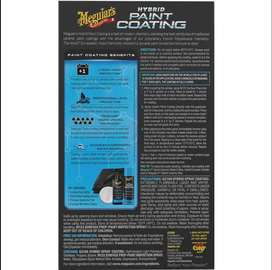 Meguiars Hybrid Paint Coating Kit