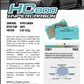 Project Mu Front Brake Pad Set 4 Pot Caliper 1992-2007 HC+800 / HC EP Caliper For Subaru Impreza 1992-2007 GC8 GM8 GF8 GD