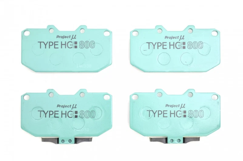 Project Mu Front Brake Pad Set 4 Pot Caliper 1992-2007 HC+800 / HC EP Caliper For Subaru Impreza 1992-2007 GC8 GM8 GF8 GD