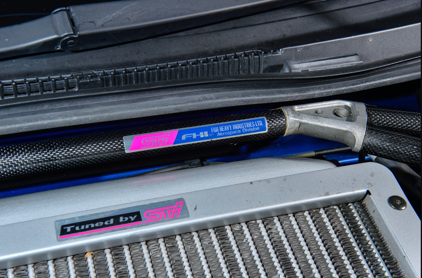 STI FHI Aerospace Division Carbon Fibre Strut Bar Sticker