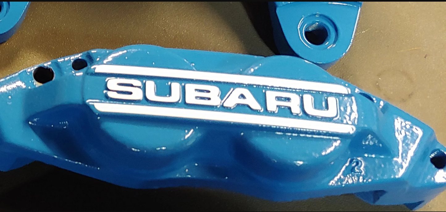 Subaru GC8/GF8 and GD 4-pot and 2-pot brake caliper decals