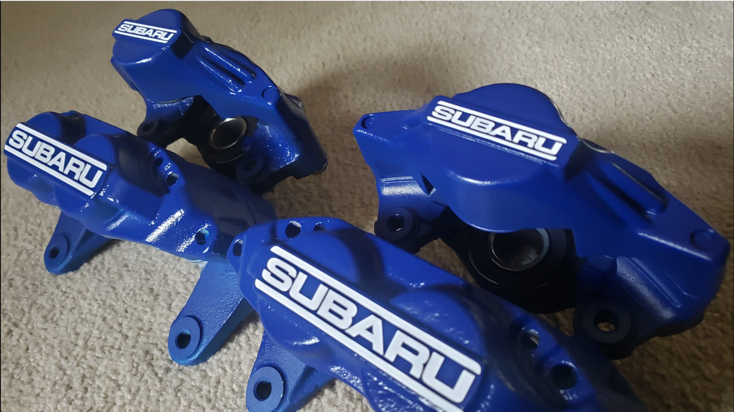 Subaru GC8/GF8 and GD 4-pot and 2-pot brake caliper decals