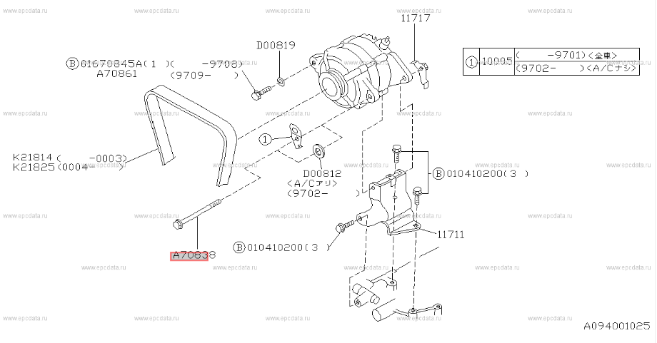 Subaru Impreza 92-21 GC8 GF8 GM8 GD Bolt Alternator / STI Strut Brace 800708380