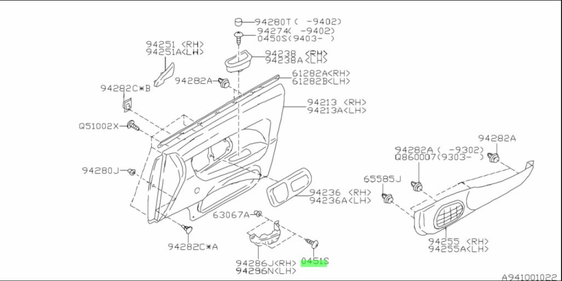Subaru Tapping Screw 045106120