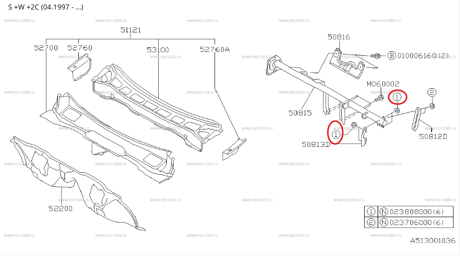Subaru Flange Nut 023808000