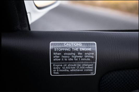 Replica Cooldown Sticker Label OEM P/N 91531AA980 For Subaru Impreza 92-00 GC8 GF8