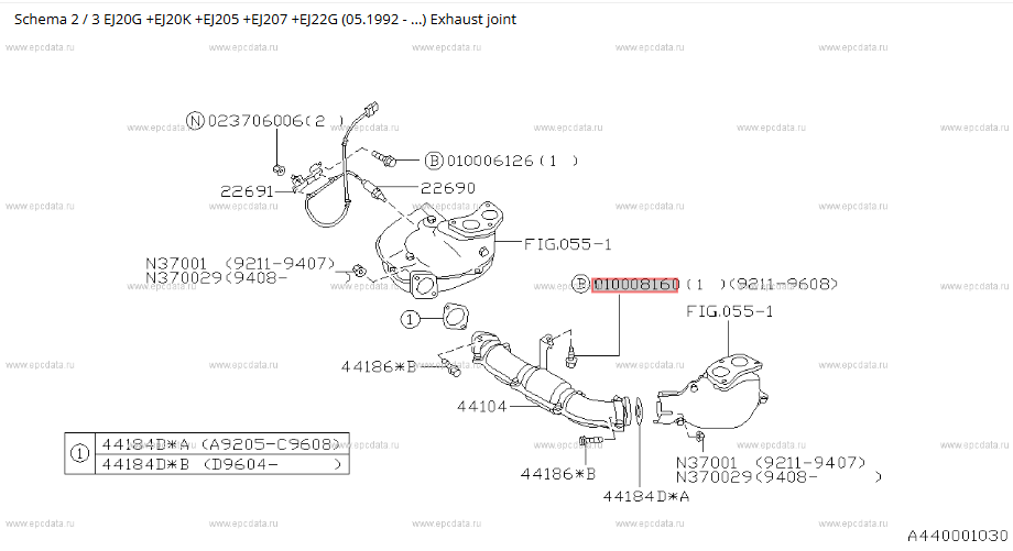 Subaru Flange Bolt 010008160