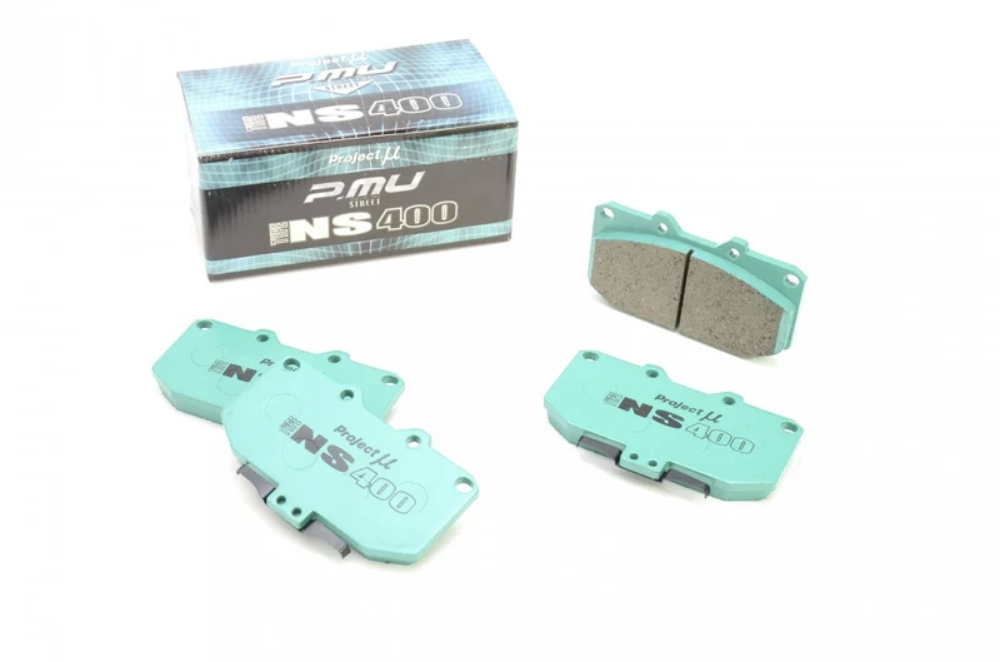 PROJECT MU NS400 / NS-EP Front Brake Pad SET 4 POT Caliper For Subaru Impreza 1992-2007 GC8 GM8 GF8 GD