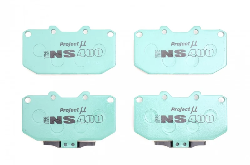 PROJECT MU NS400 / NS-EP Front Brake Pad SET 4 POT Caliper For Subaru Impreza 1992-2007 GC8 GM8 GF8 GD