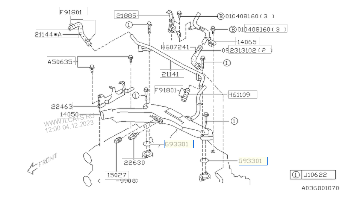 Water Transfer Crossover Ppe O-Rng & Bolt Kt for Subaru V3+ Genune Water Transfer Crossover Ppe O-Rng & Bolt Kt for Subaru V3+ Genune
