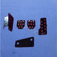 Replica STI Pedal Pad Covers Set MT Silver For Subaru Impreza GC8/GM8/GF8 OEM P/N ST3600055000 / ST3600055020 / ST3600055040