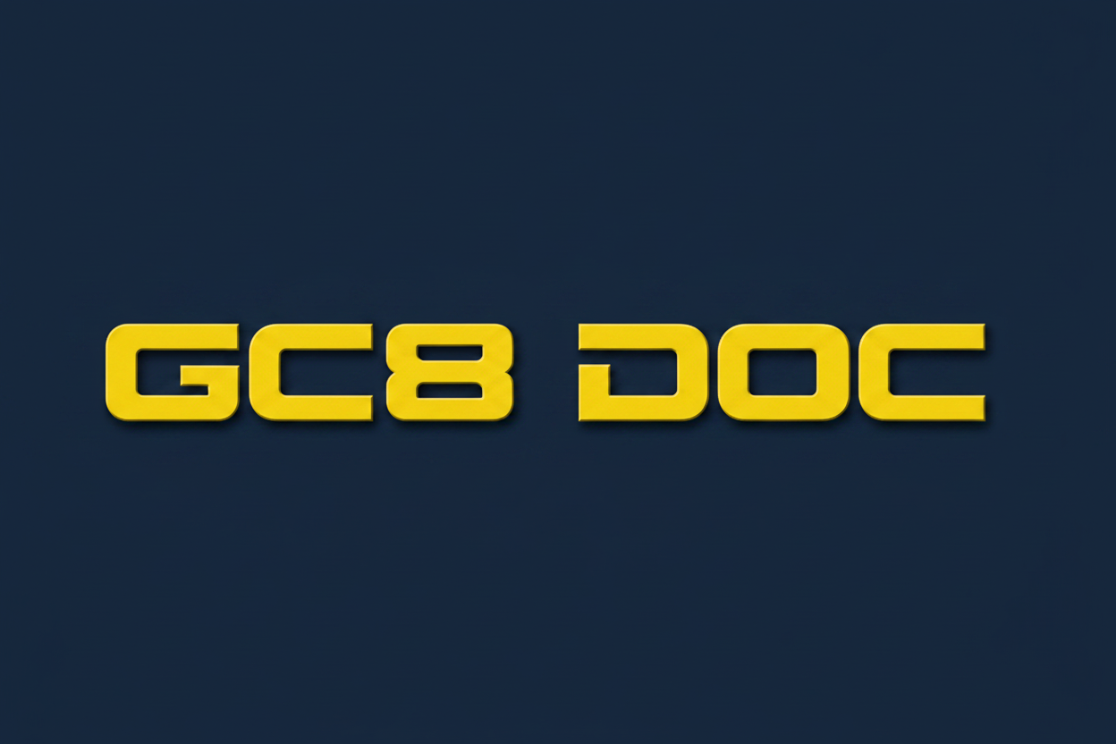 GC8 DOC Logo with Navy Background