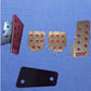 Replica STI Pedal Pad Covers Set MT Silver For Subaru Impreza GC8/GM8/GF8 OEM P/N ST3600055000 / ST3600055020 / ST3600055040