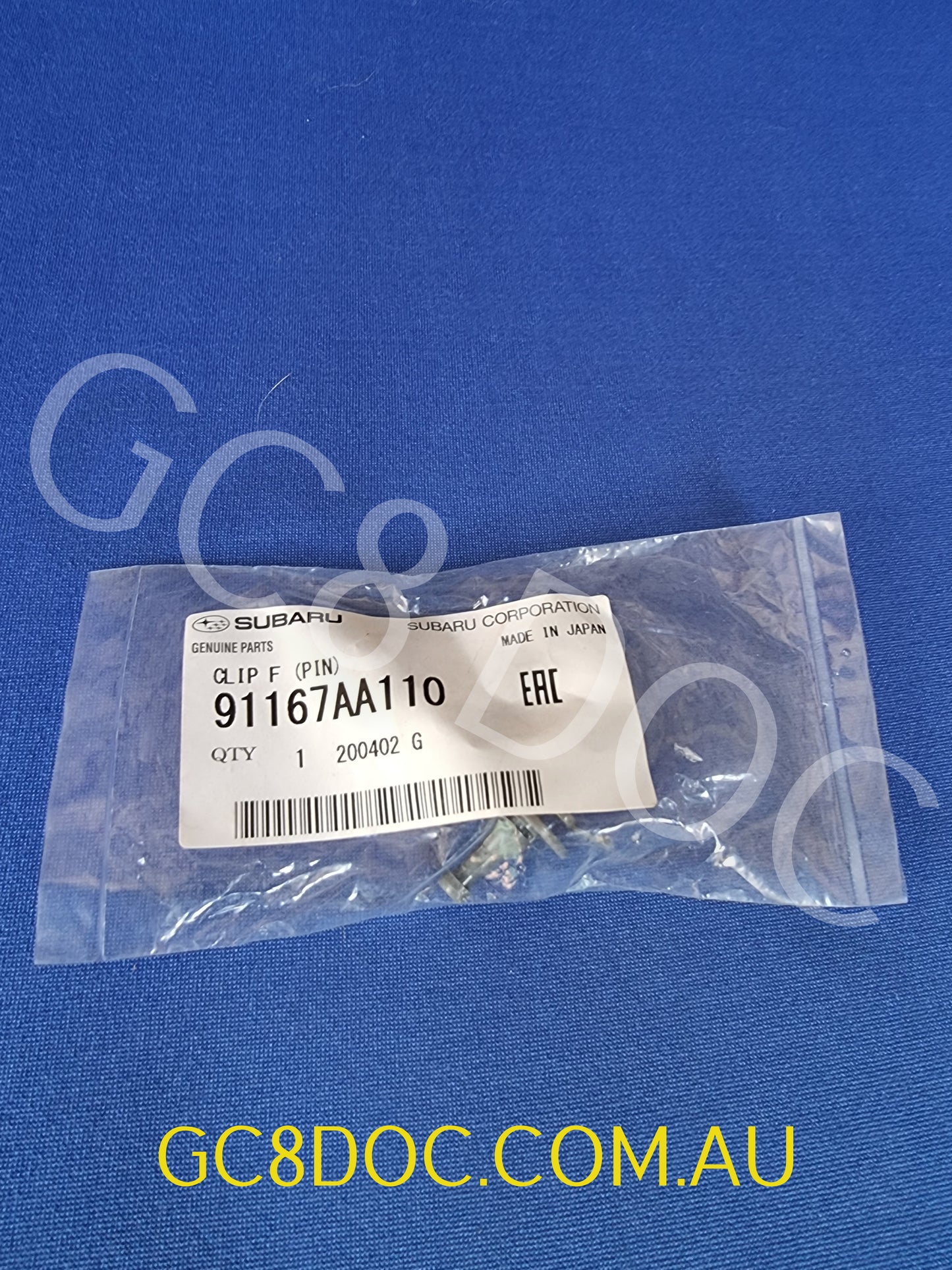 Subaru Impreza GC8/GF8 92-00 Clip Pin 91167AA110