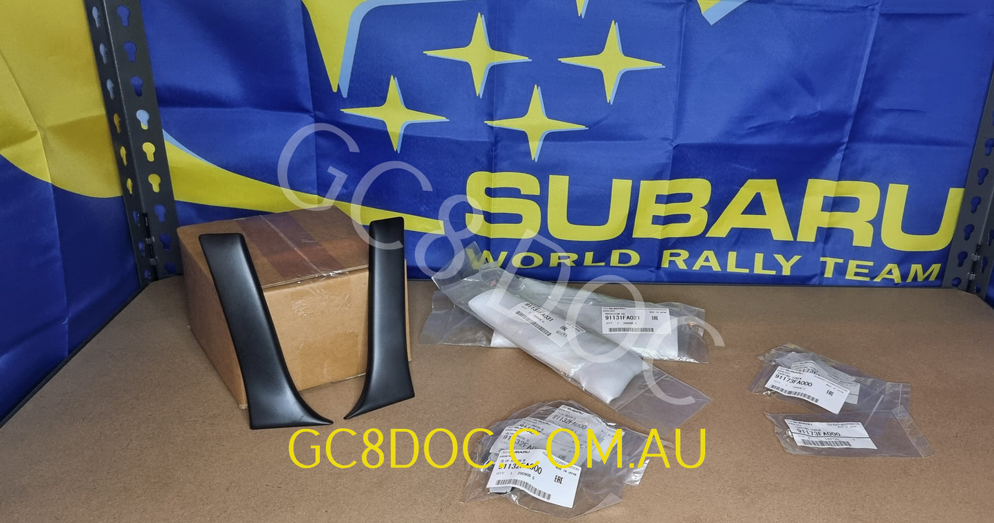 Subaru Impreza GC8/GF8 92-00 Dog Leg Trim/Arch Protector Trim Kit 91131FA021  91131FA031