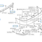 Subaru Impreza 92-07 GC8 GF8 GM8 Rear Bumper Clip 57728AC090