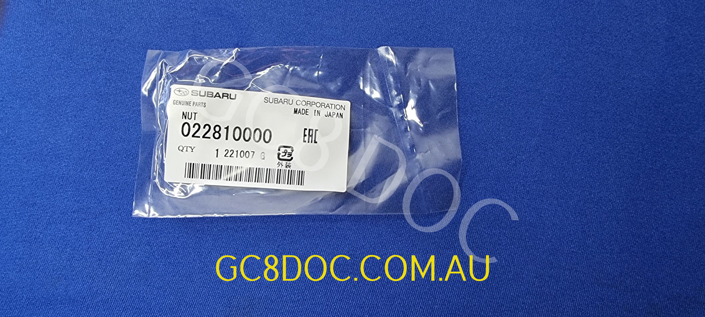 Subaru Impreza 92-07 GC8 GF8 GM8 Wiper Nut 022810000