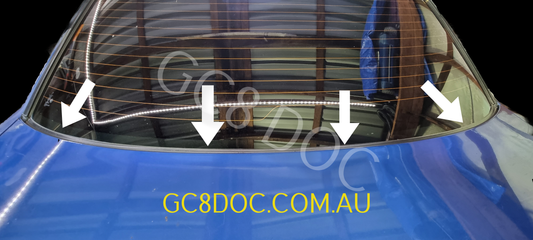 Subaru Impreza 92-00 GC8 GM8 Rear Lower Windscreen Molding Trim 65123FA010